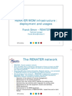 RENATER WDM Infrastructure Deployment and Usages