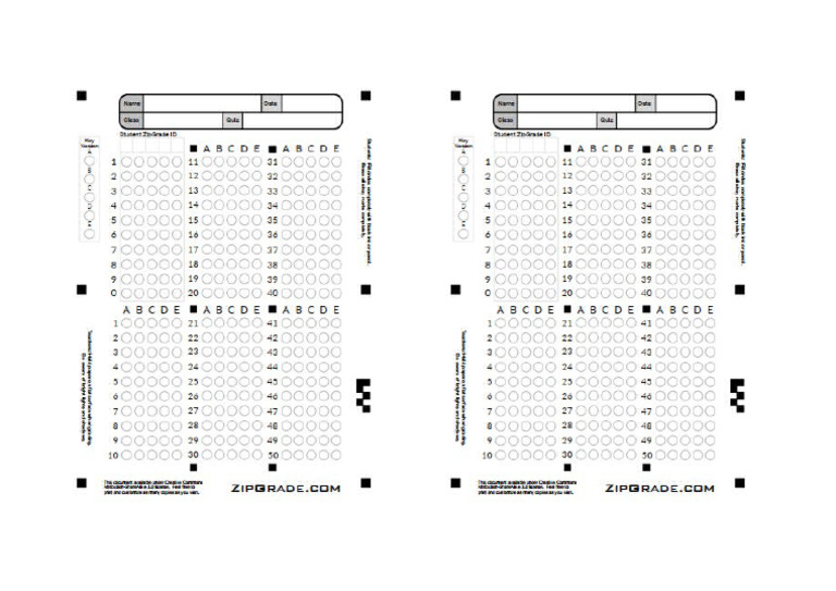 Answers Sheet | PDF