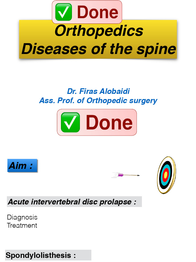 Spine Diseases: Disc Prolapse Insights | PDF | Vertebra | Back Pain