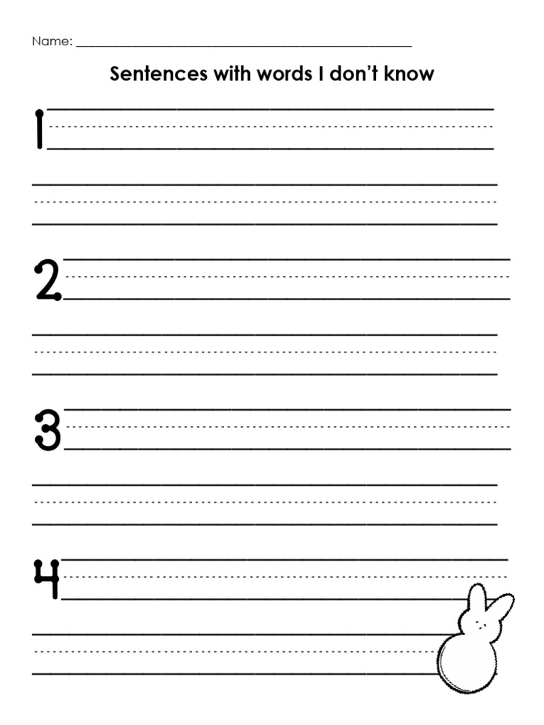 Sentences with Unknown Words | PDF