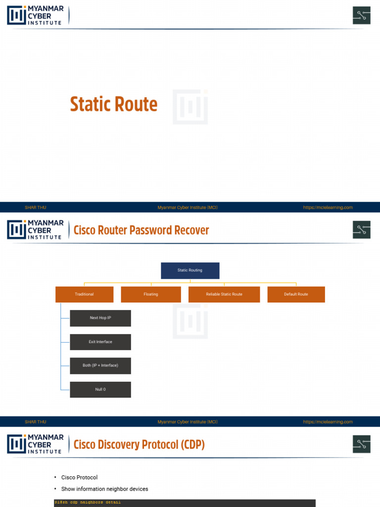Comprehensive Guide to Static Routing | PDF | Ip Address | Router ...