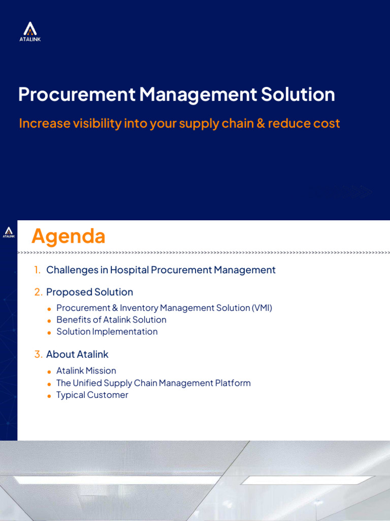Hospital Procurement Management Solution | PDF | Supply Chain | Inventory