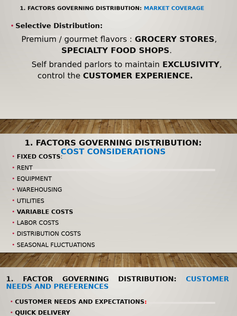 Distribution Strategies for Ice Cream | PDF