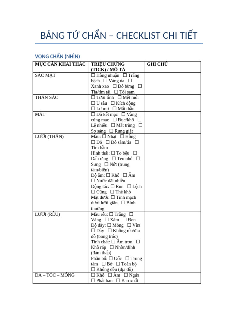 Bang Tu Chan Checkbox Sieu Chi Tiet | PDF