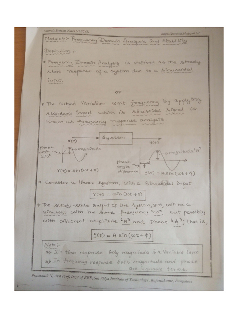 Circuits and Controls Notes Module 4 | PDF