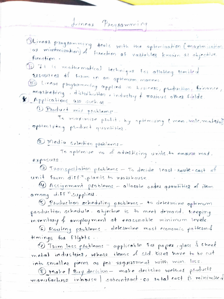Or Notes Part 3 | PDF