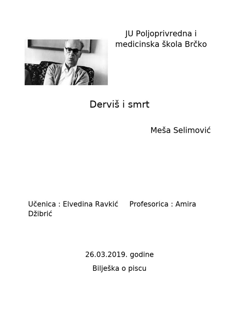 Derviš I SMRT | PDF