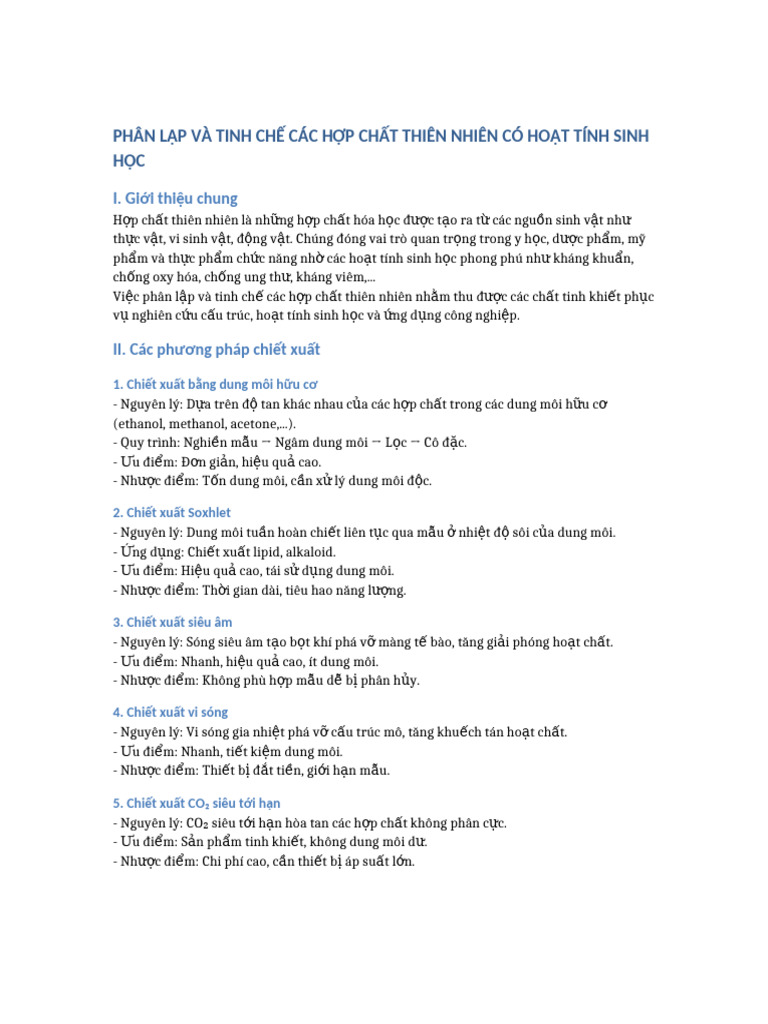 Phan Lap Va Tinh Che Hop Chat Thien Nhien | PDF