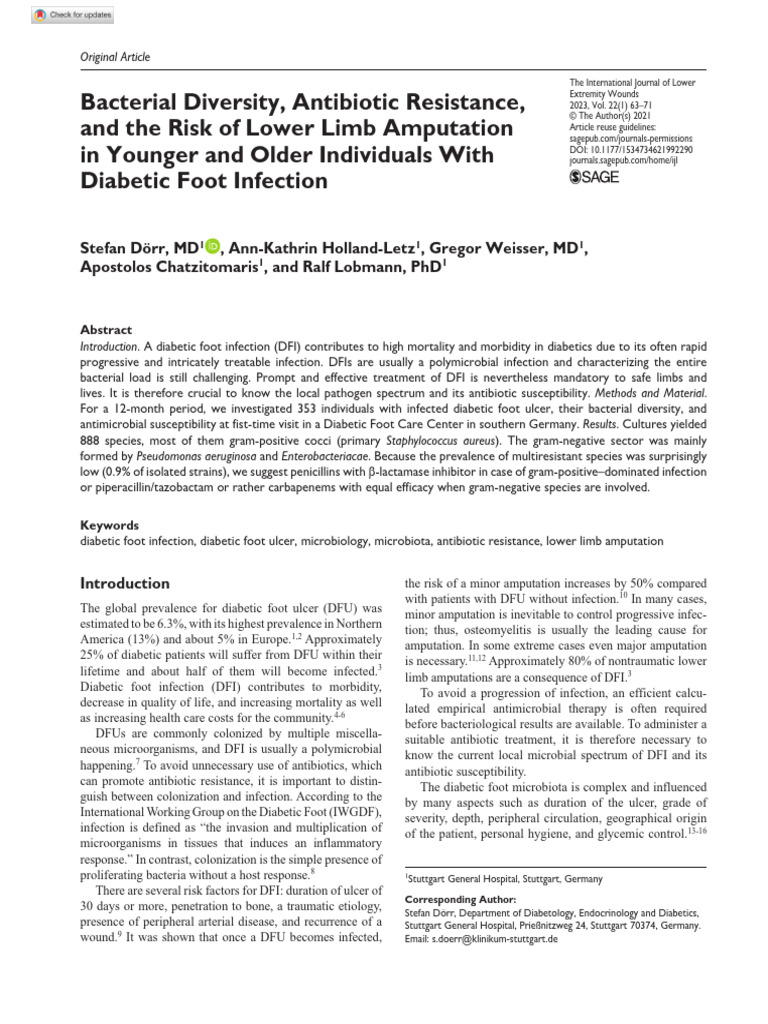 Dorr Et Al 2021 Bacterial Diversity Antibiotic Resistance and The Risk ...