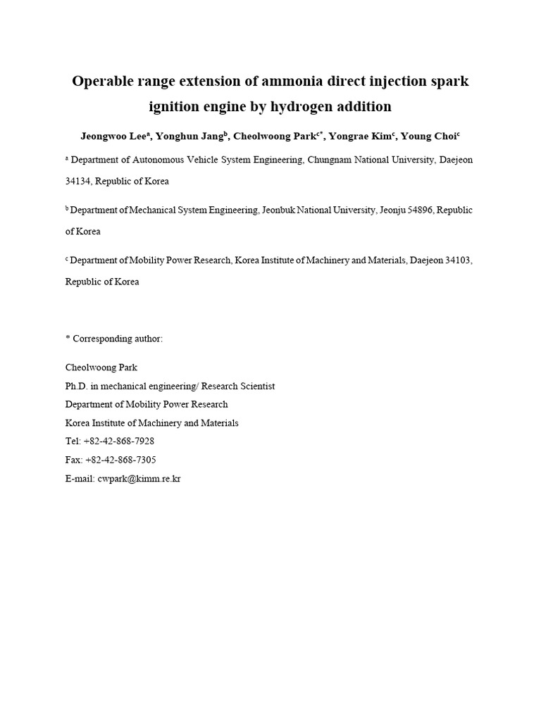 (8!8!2025) Operable Range Extension of Ammonia Direct Injection Spark ...
