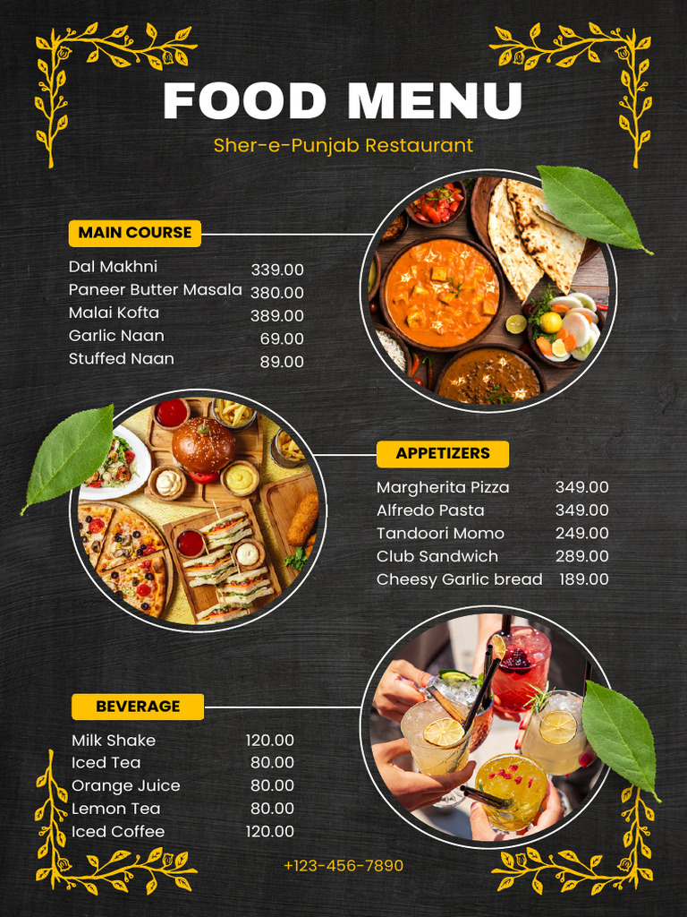 3 - Menu Card | PDF