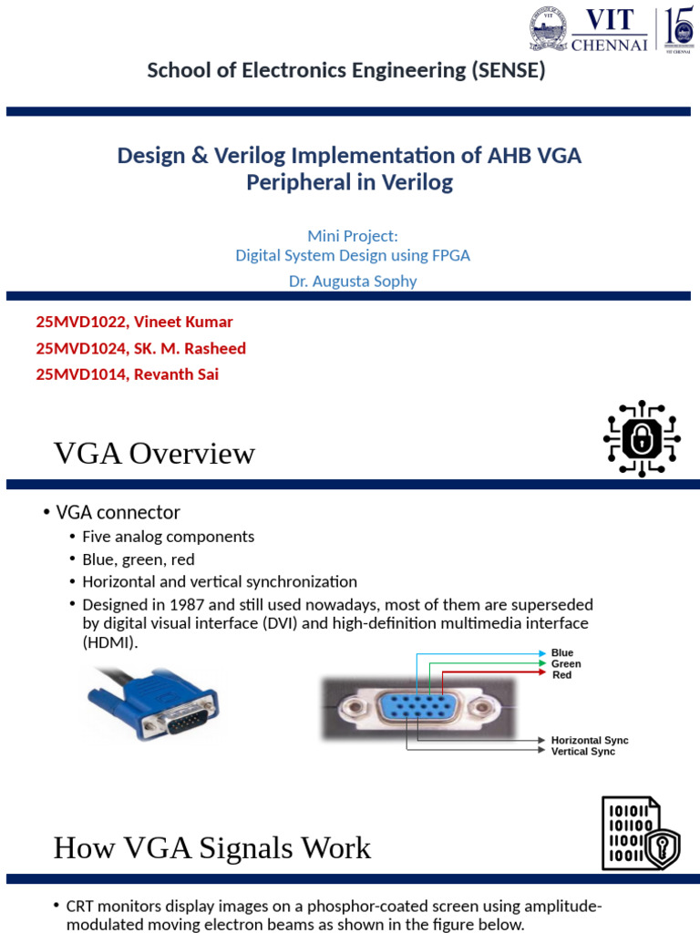 Verilog Implementation of AHBVGAPeripheral | PDF | Electrical ...