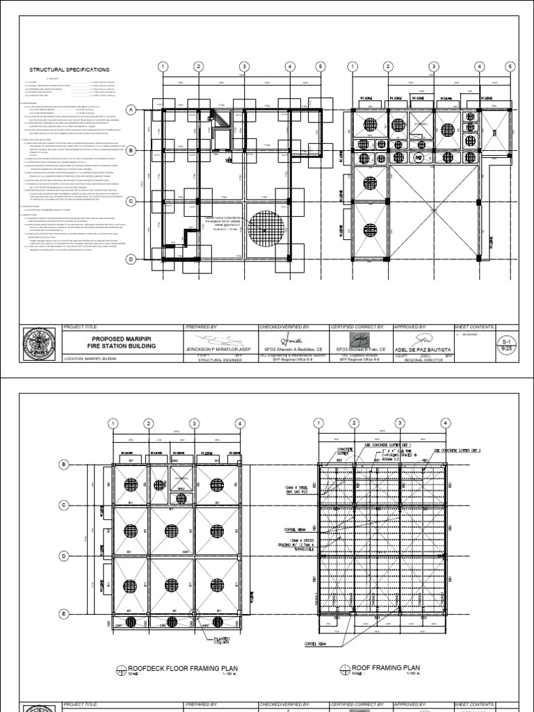 Structural Specifications for Fire Station | PDF | Concrete ...