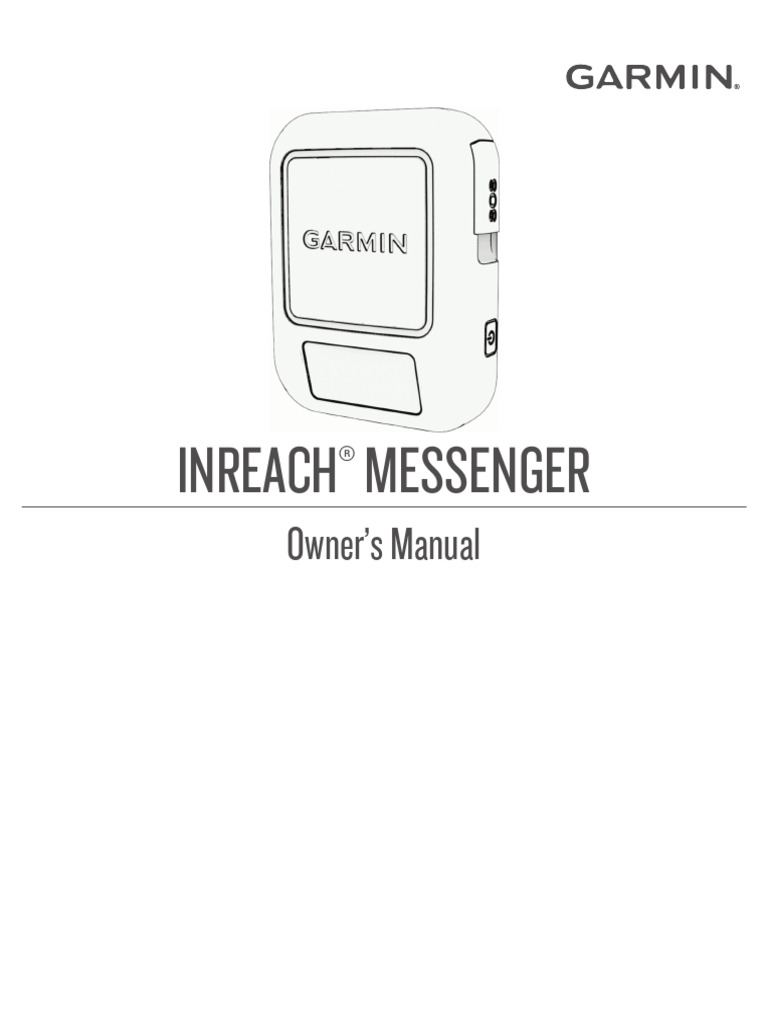 inReach Messenger Owner's Manual | PDF | Telecommunications | Electronics