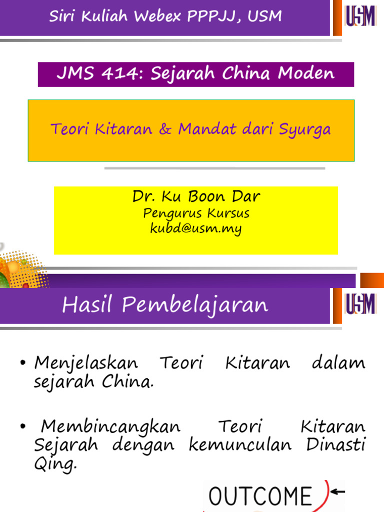 Teori Kitaran Sejarah Dinasti Qing | PDF