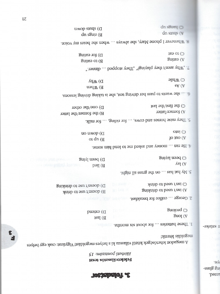 Grammar Test3 | PDF