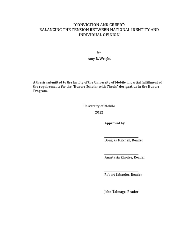 Honors thesis liberty image