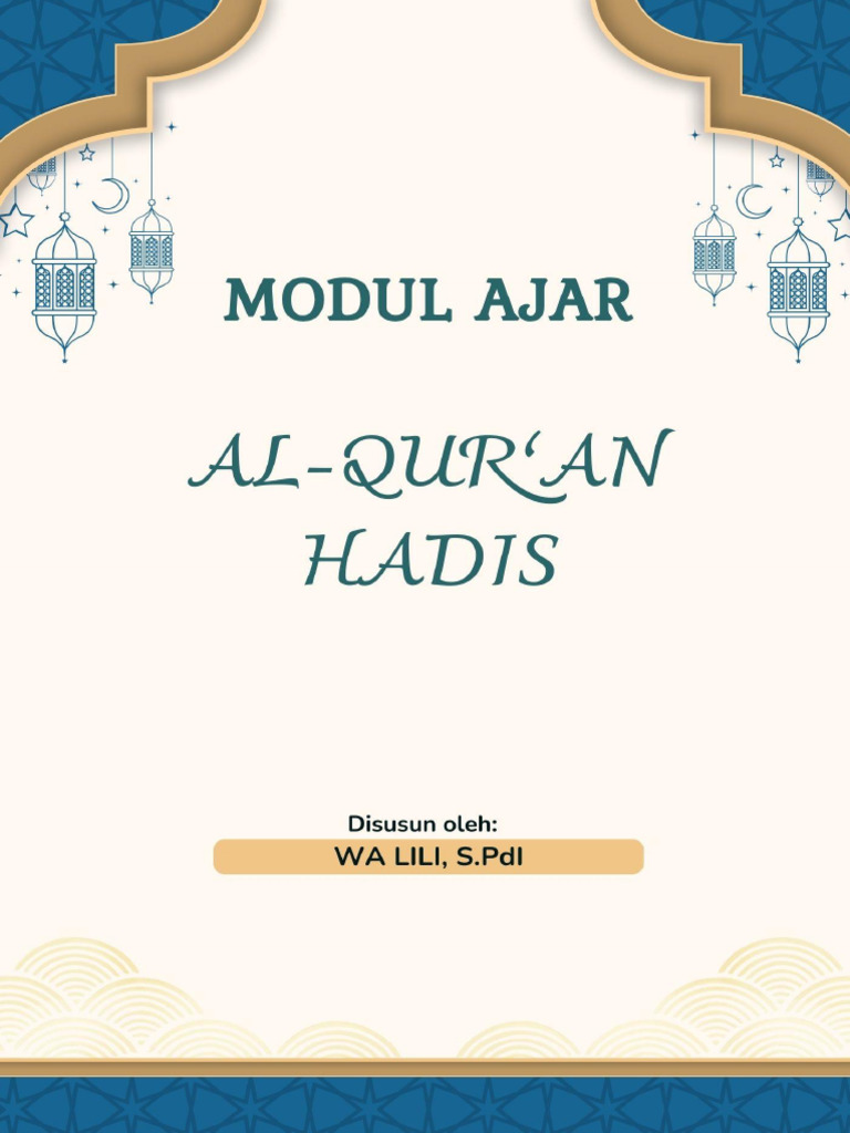 Modul Ajar Alquran Hadis Pbl Kelasvii Mencoba Pdf