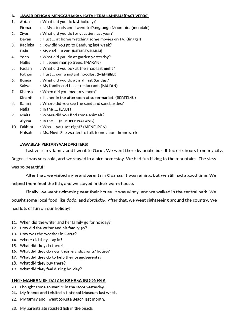 Past Tense Verbs Practice Exercises | PDF | Chess Openings | Chess
