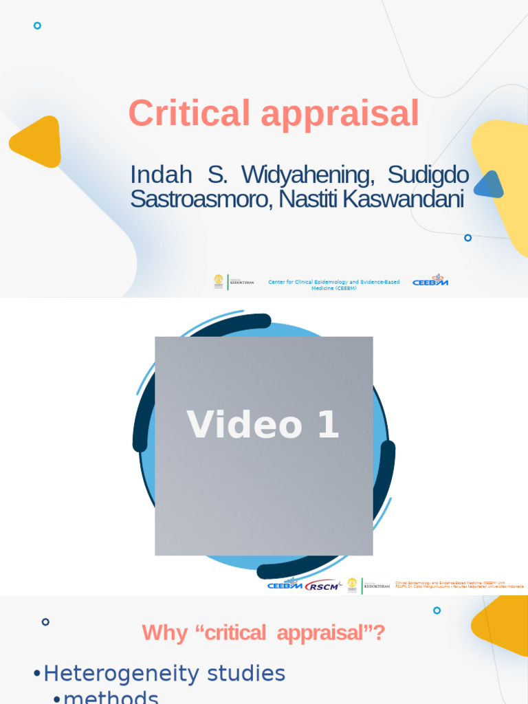 Critical Apraisal For NK | PDF | Evidence Based Medicine | Randomized ...