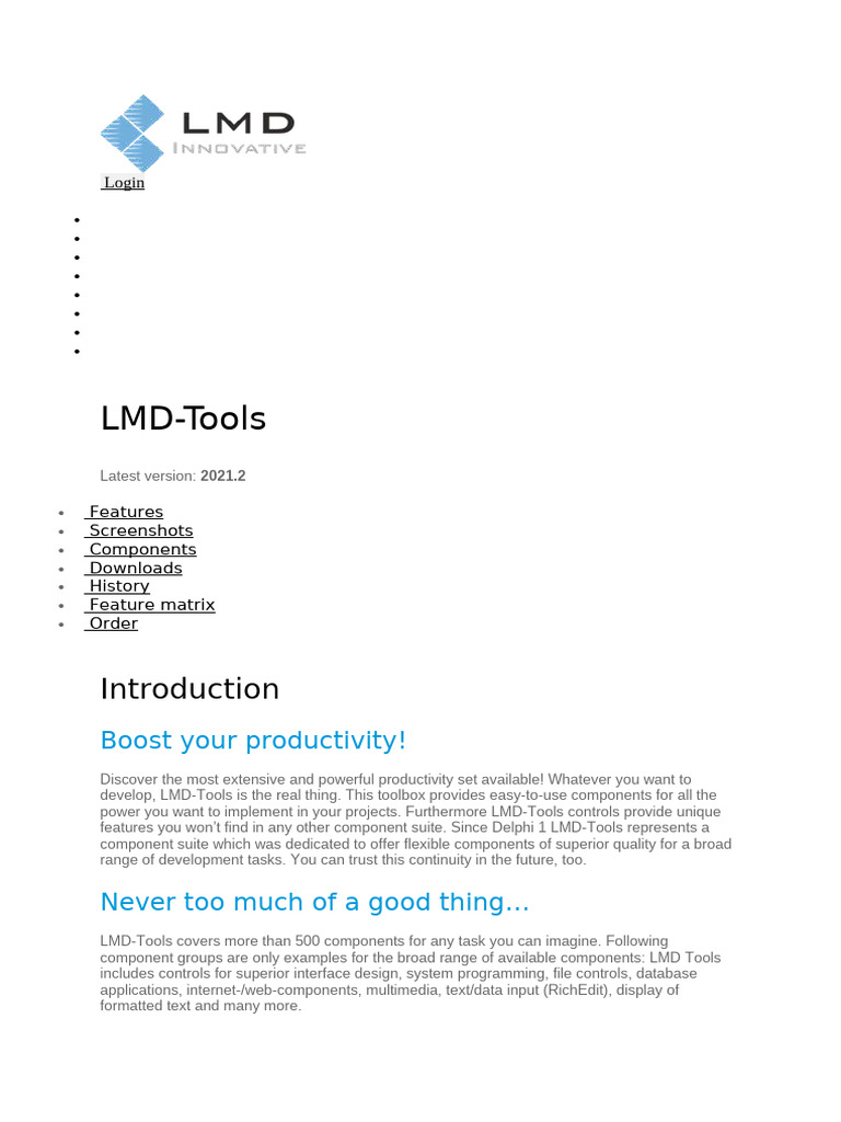 LMD Software Suite Overview | PDF | Page Layout | Software Engineering
