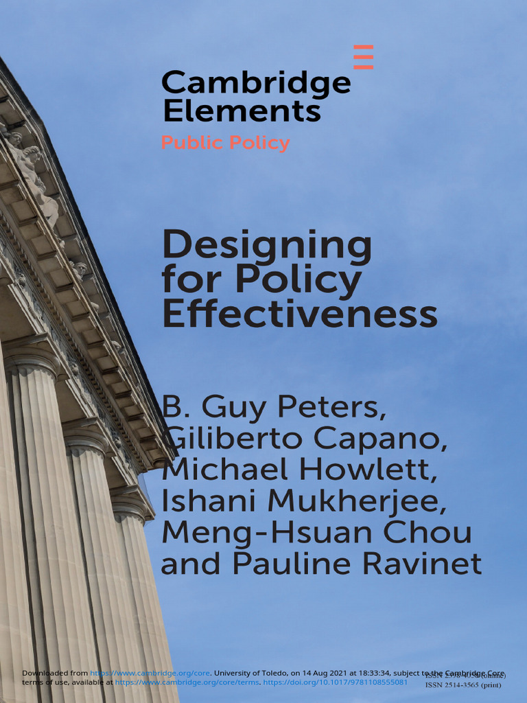 Designing for Policy Effectiveness | PDF | Policy | Thought
