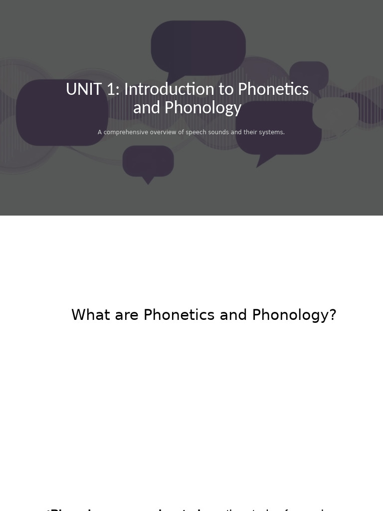 Phonetics and Phonology Overview | PDF | Phoneme | Phonology