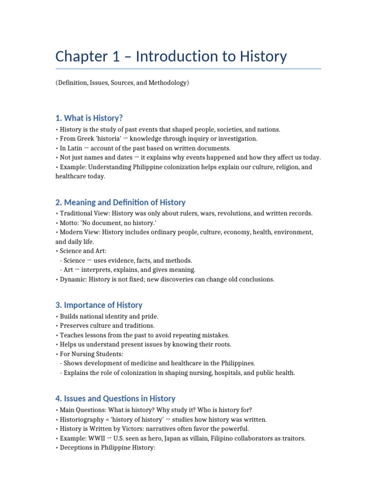 Understanding History: Definitions & Methods | PDF | Primary Sources ...