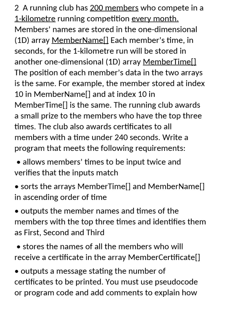 Running Club Competition Program Guide | PDF