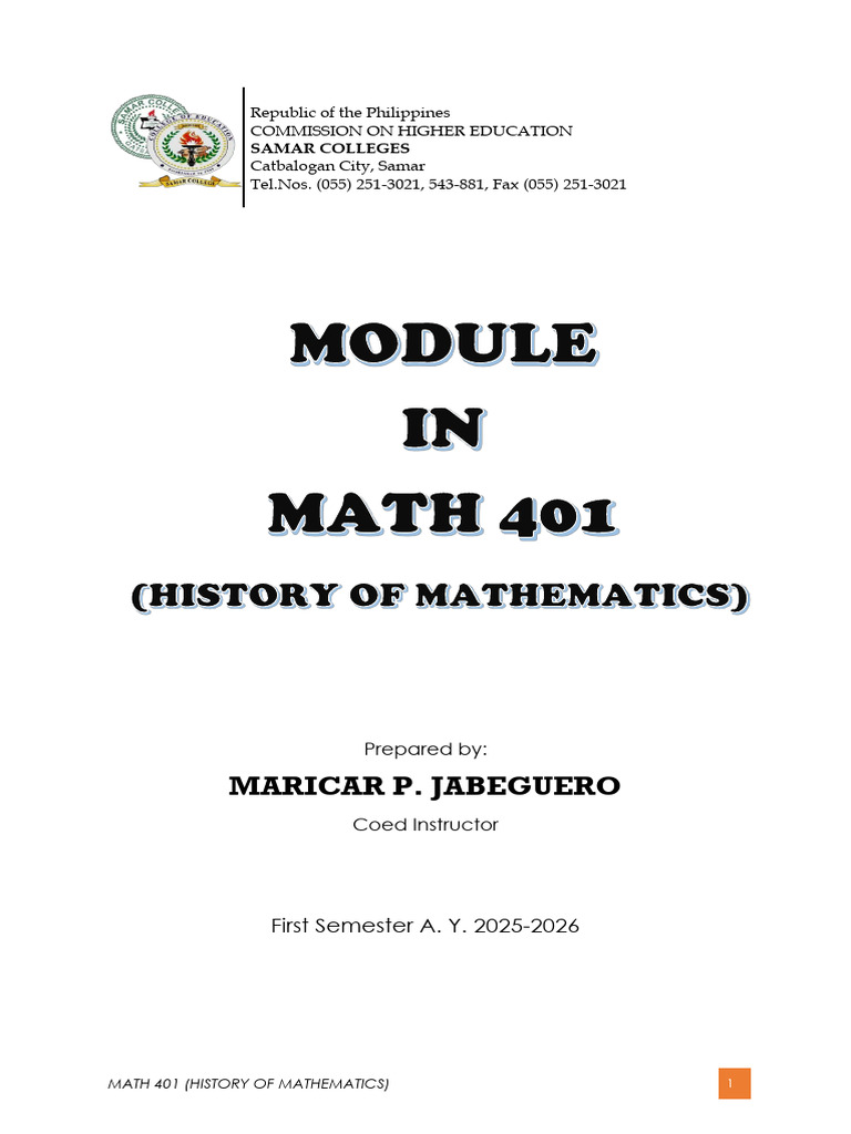 History of Mathematics Overview | PDF | Mathematics | Calculus
