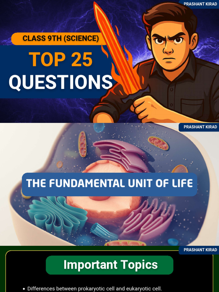 Class 9 Science Key Questions PDF | PDF | Tissue (Biology) | Mixture