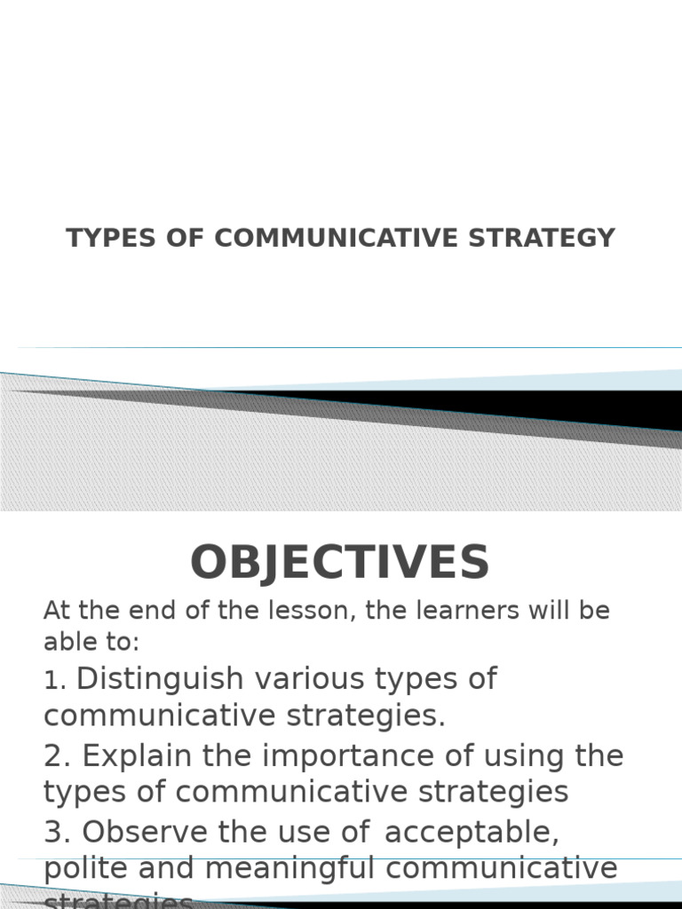 Communicative Strategies Explained | PDF | Conversation | Communication