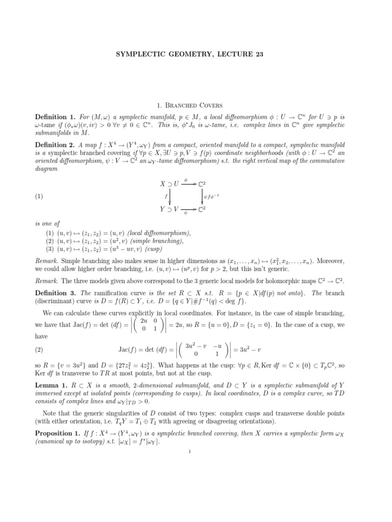 Lect 23 | PDF | Geometry | Topological Spaces