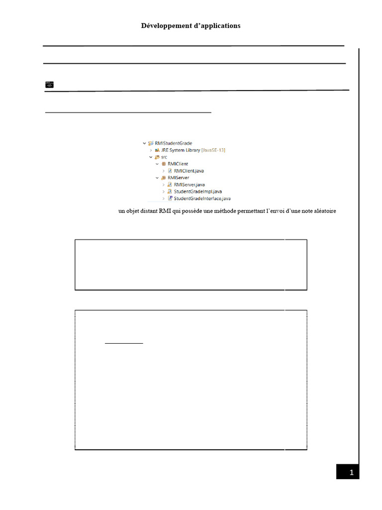 RMI en Java : Calcul de notes et opérations | PDF | Java (Langage de ...