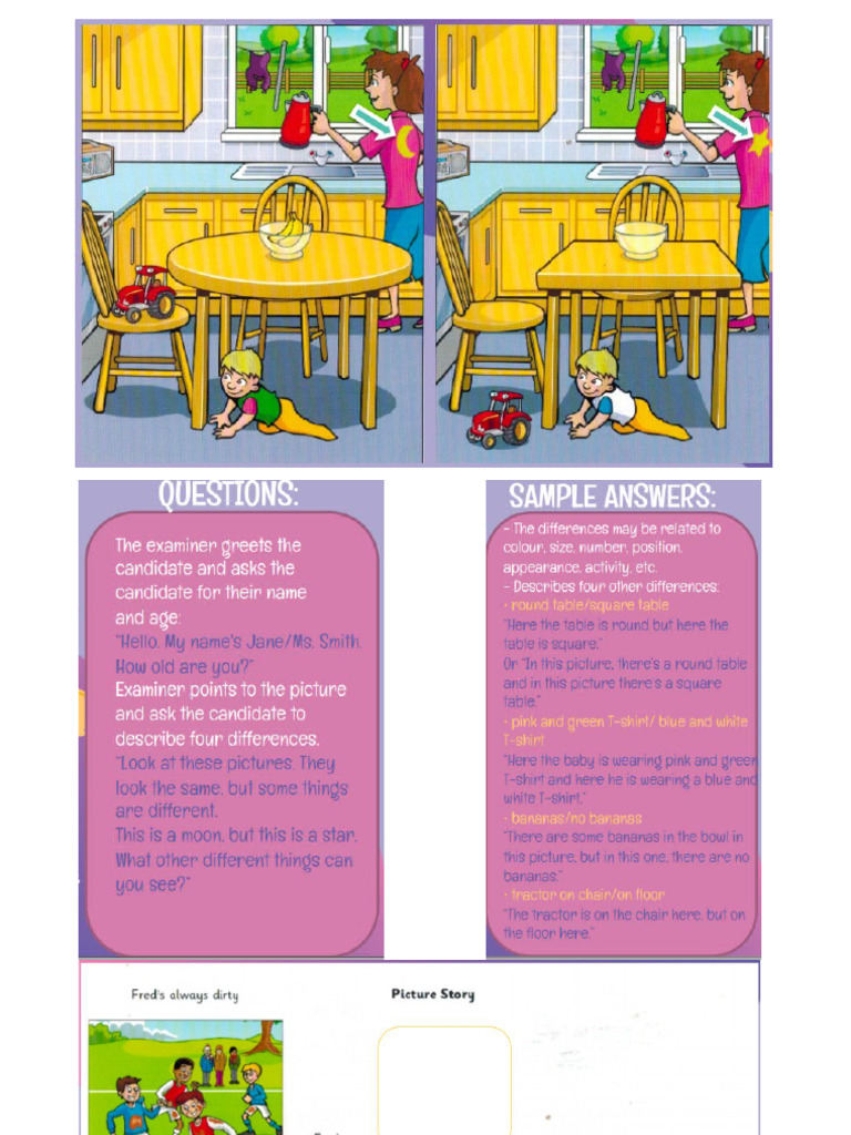 Movers Speaking Sample Answers | PDF