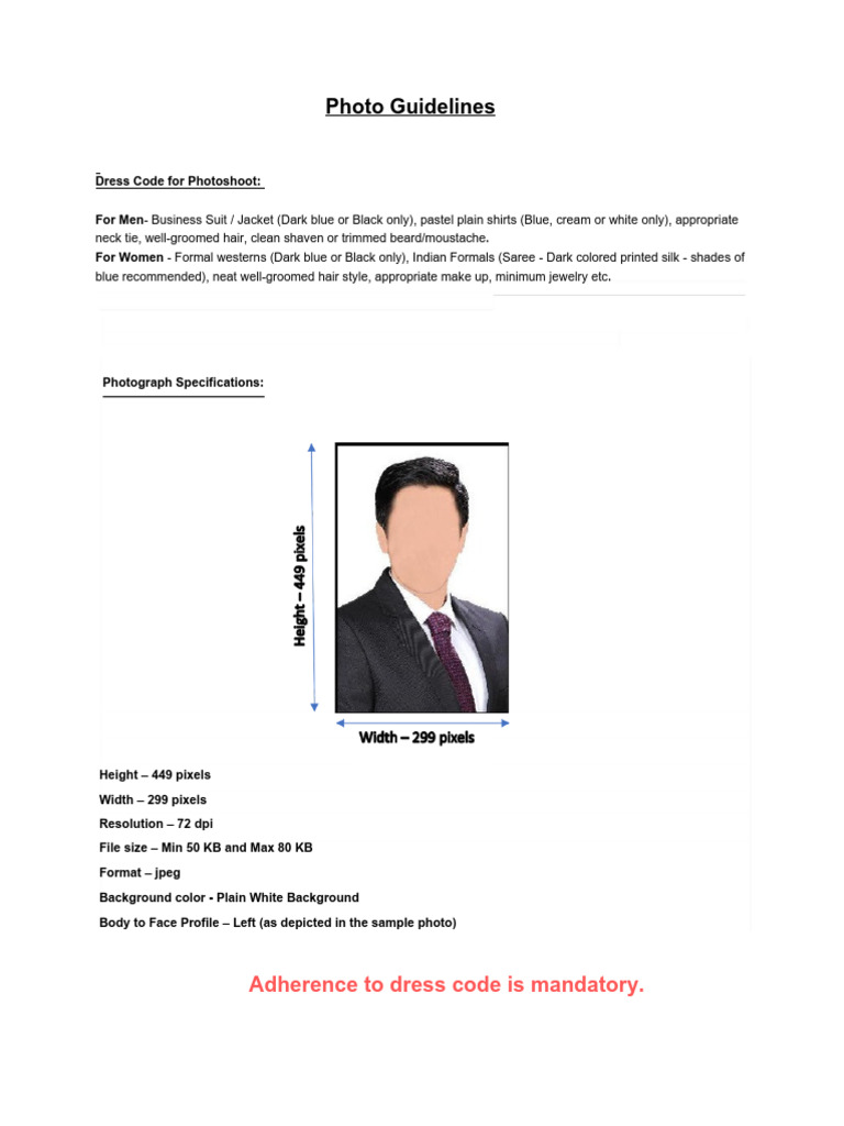 Photo Guideline PDF | PDF