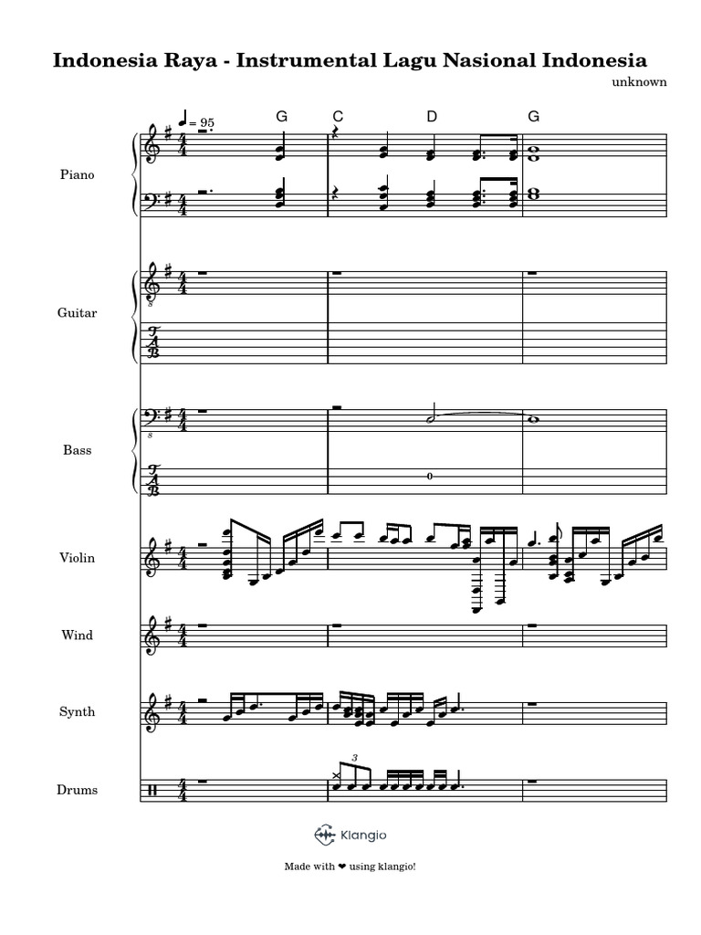Instrumental Indonesia Raya | PDF | Teknologi Musik | Teknologi Suara