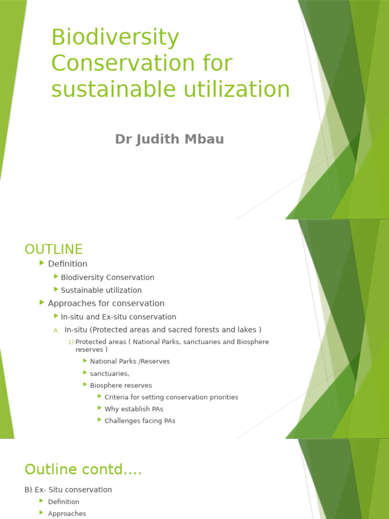 Biodiversity Conservation Strategies | PDF | Conservation Biology ...