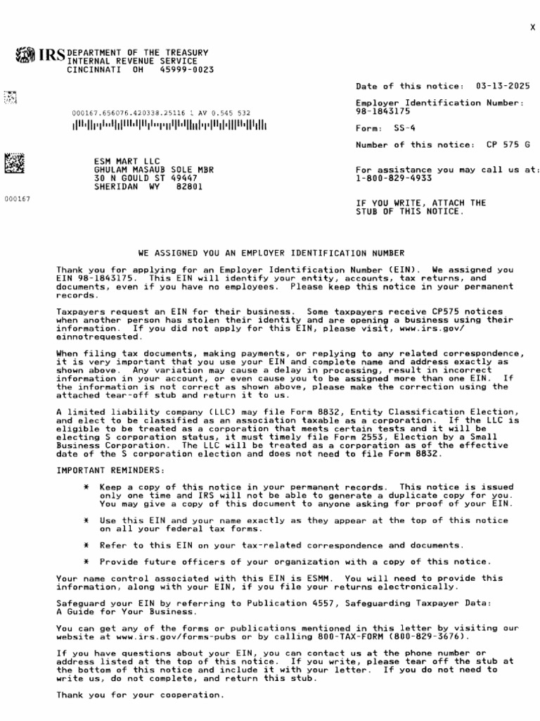 Esm Mart Original Ein Letter | PDF