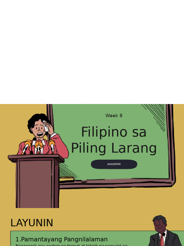 Filipino Sa Piling Larang Akademik - Pagsulat NG Talumpati | PDF