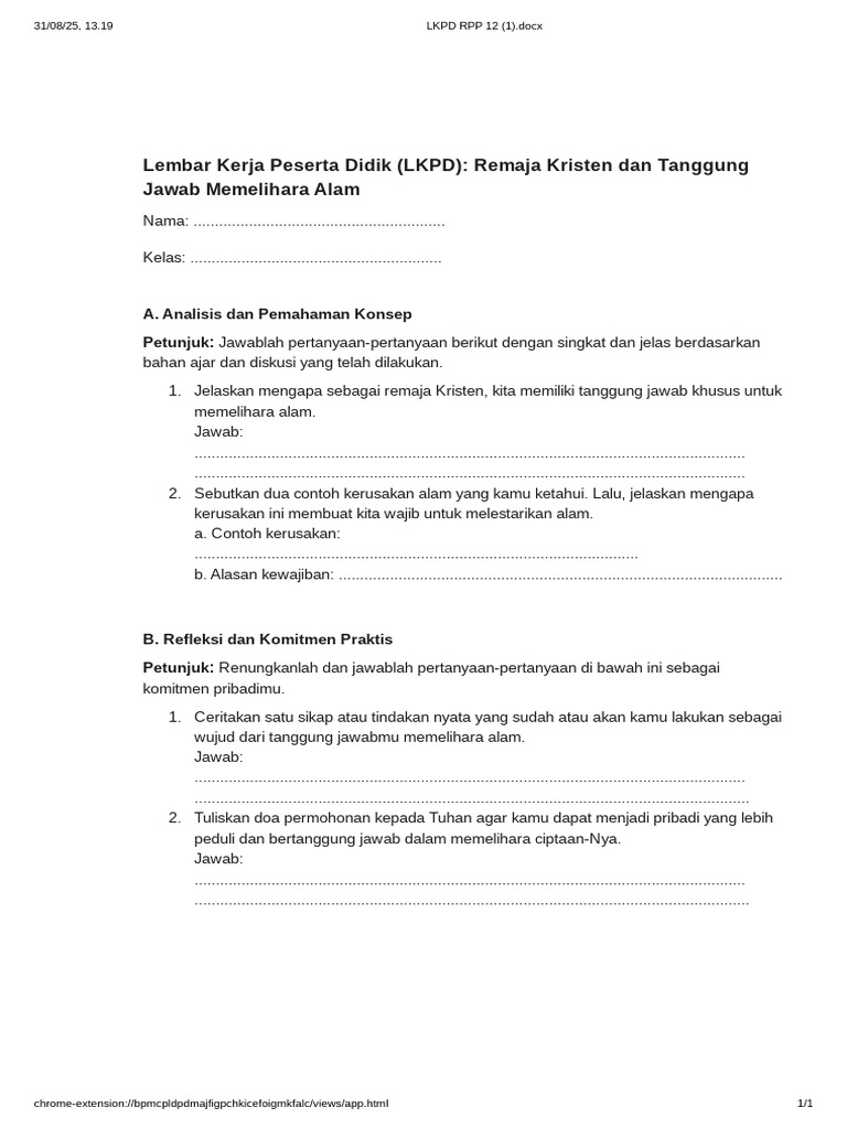 LKPD RPP 12 (1).docx | PDF