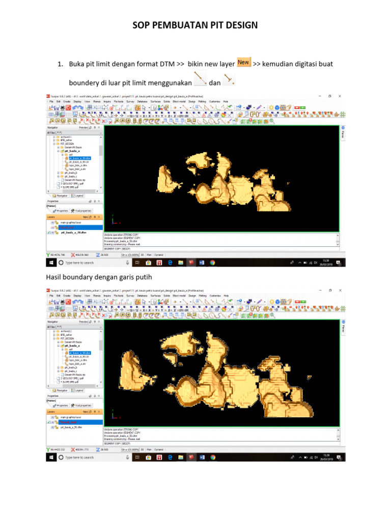 Panduan SOP Desain Pit Mining | PDF