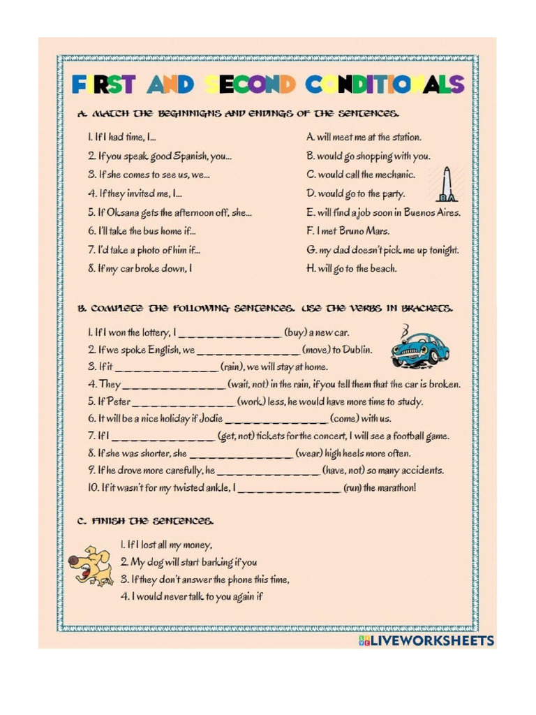 First and Second Conditionals | PDF