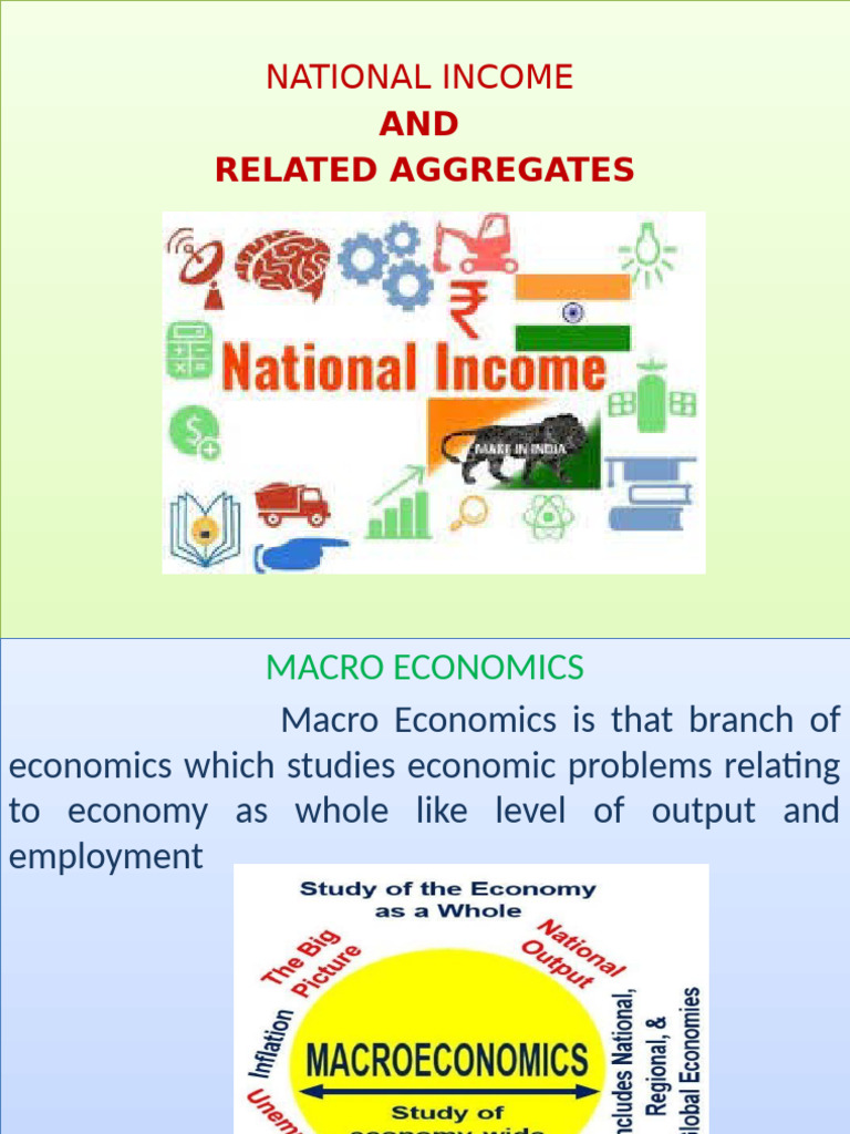 National Income and Economic Concepts | PDF | Consumption Of Fixed ...