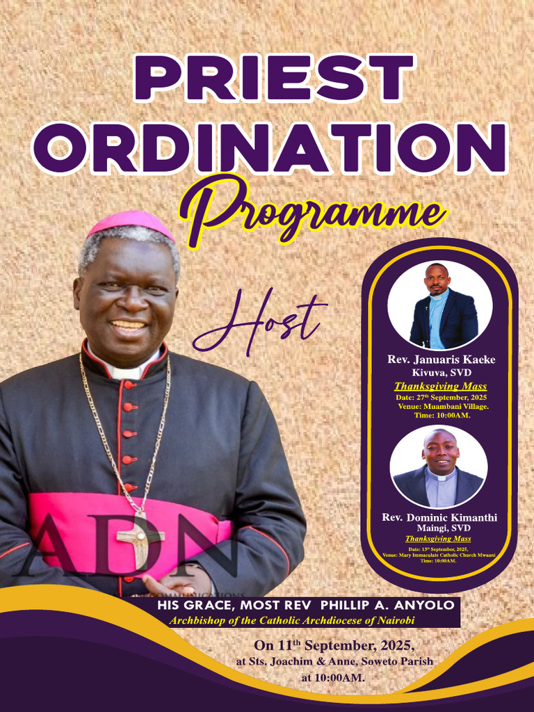 Priest Ordination Ceremony Program | PDF