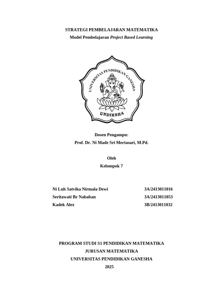 Kelompok 7 Project Based Learning | PDF