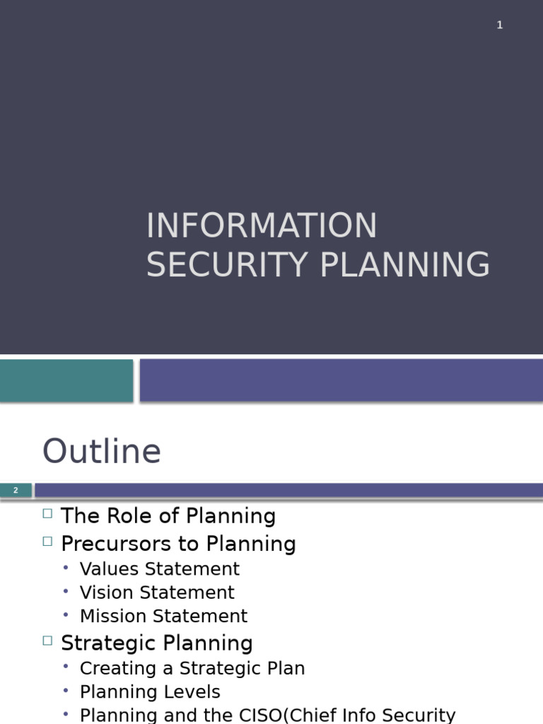 Information Security Planning Guide | PDF | Information Security ...