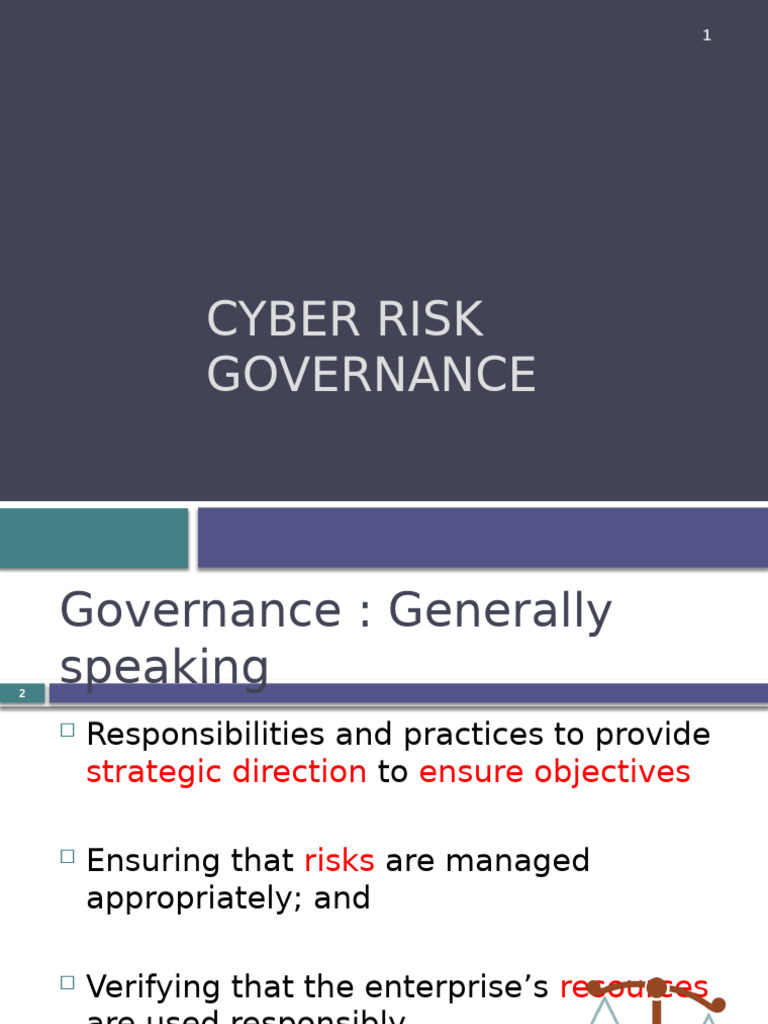 Effective Cyber Risk Governance Strategies | PDF | Computer Security ...