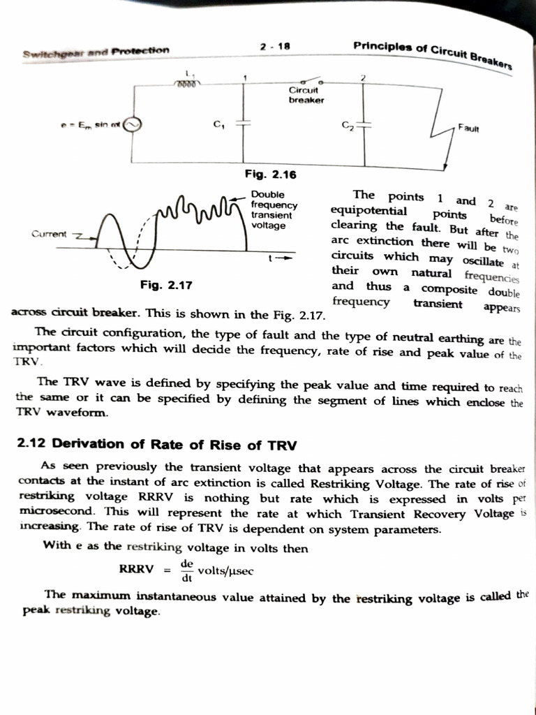 RRRV and TRV in Circuit Breakers | PDF | Electrical Network | Voltage