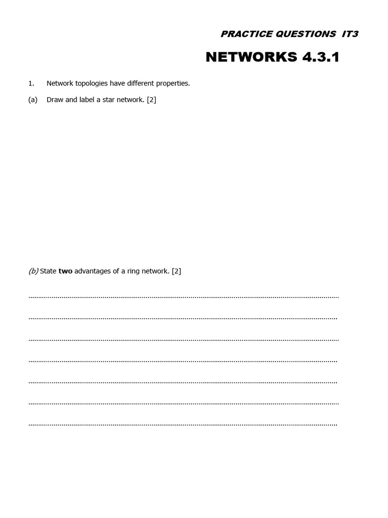 Network Topologies and Considerations | PDF